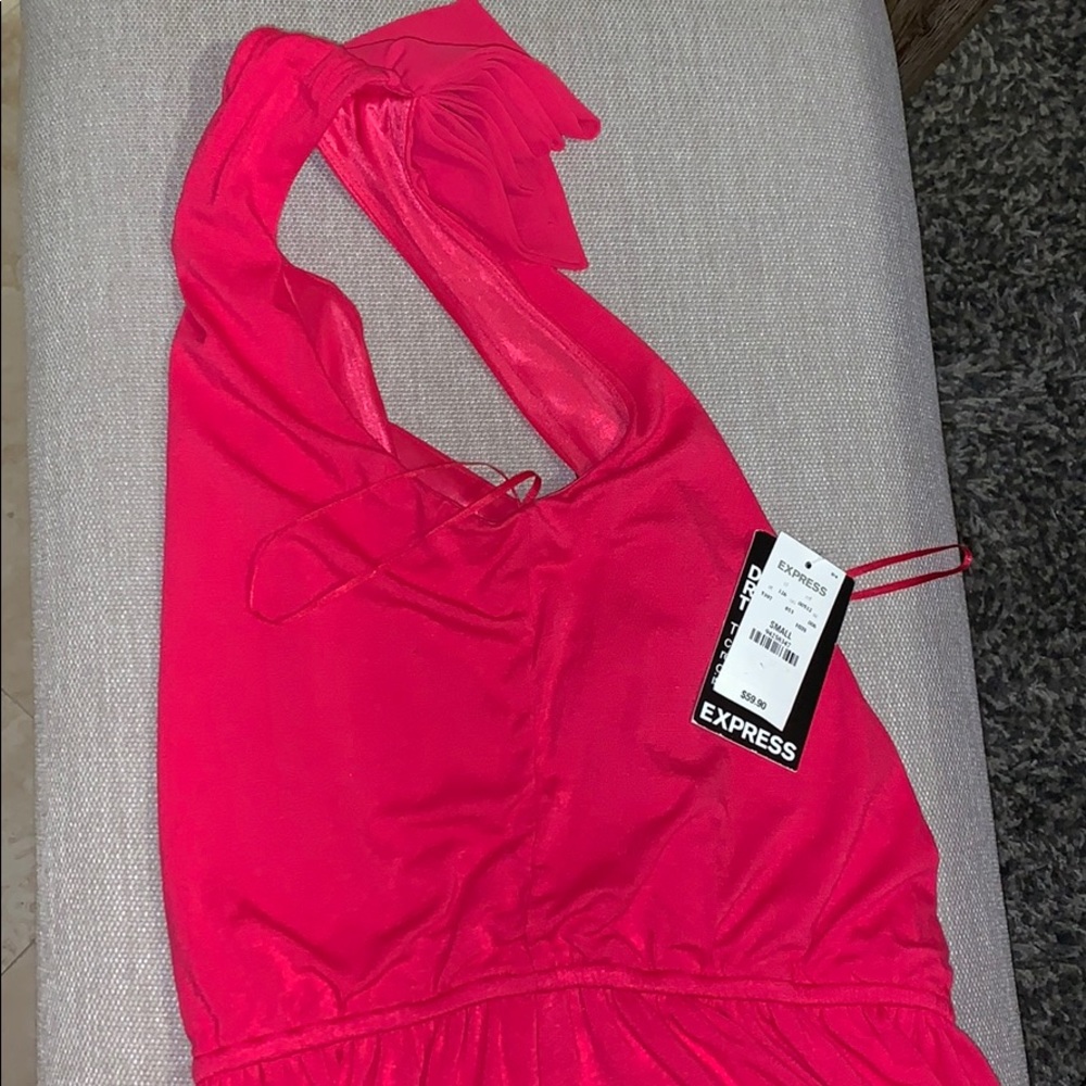 Express Pink Shoulder Dress